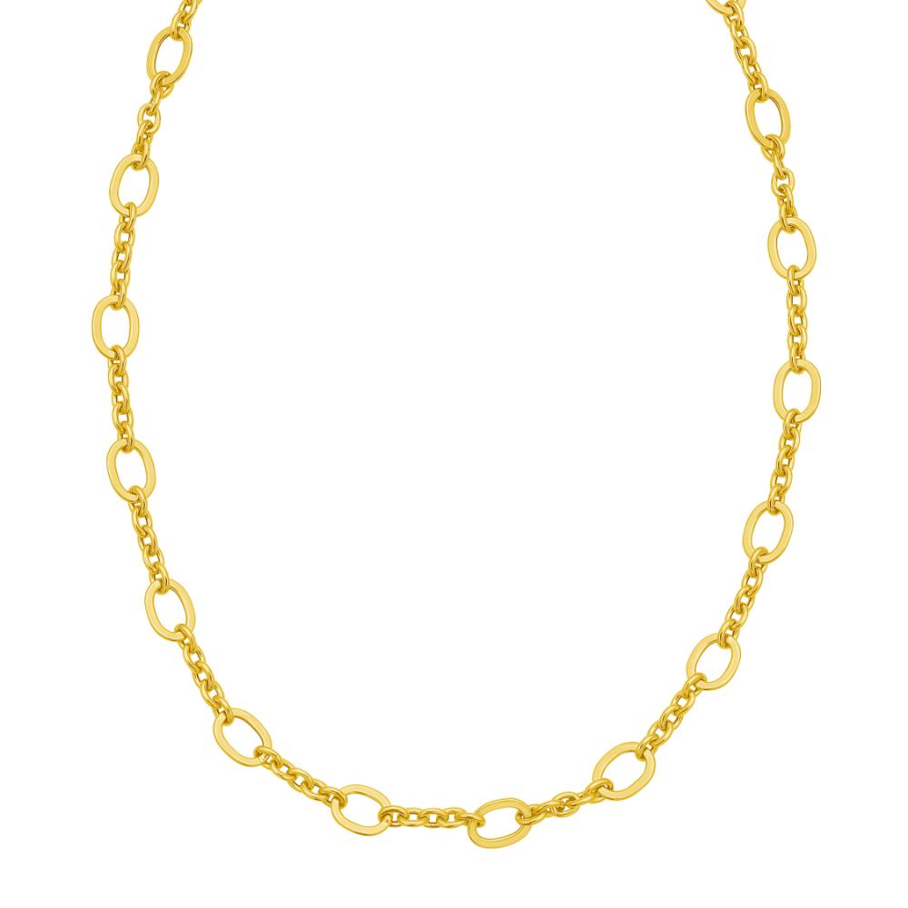 14K Five & One Oval Link Chain