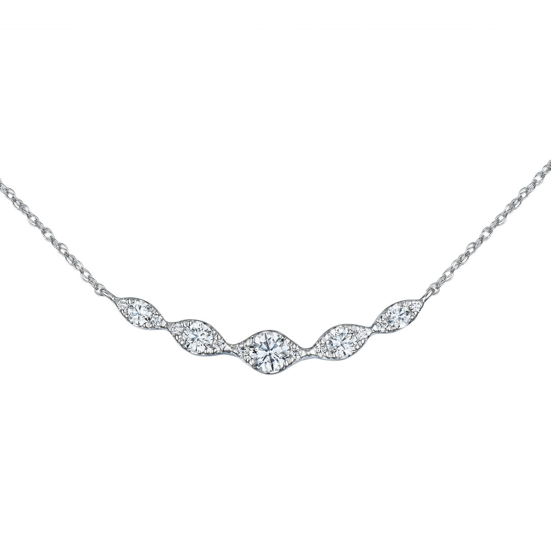 Novell Global - Diamond Necklace with Princess Cut