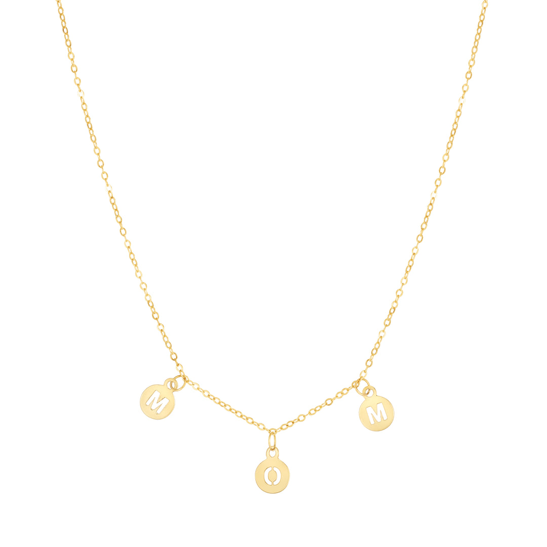 14K ""Mom"" Necklace