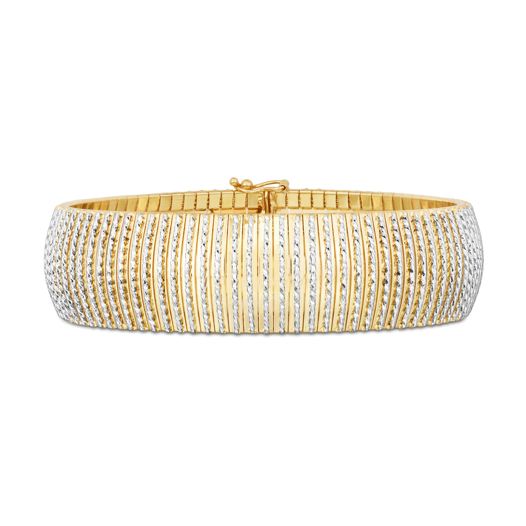 14K Bold Diamanté Flex Bracelet
