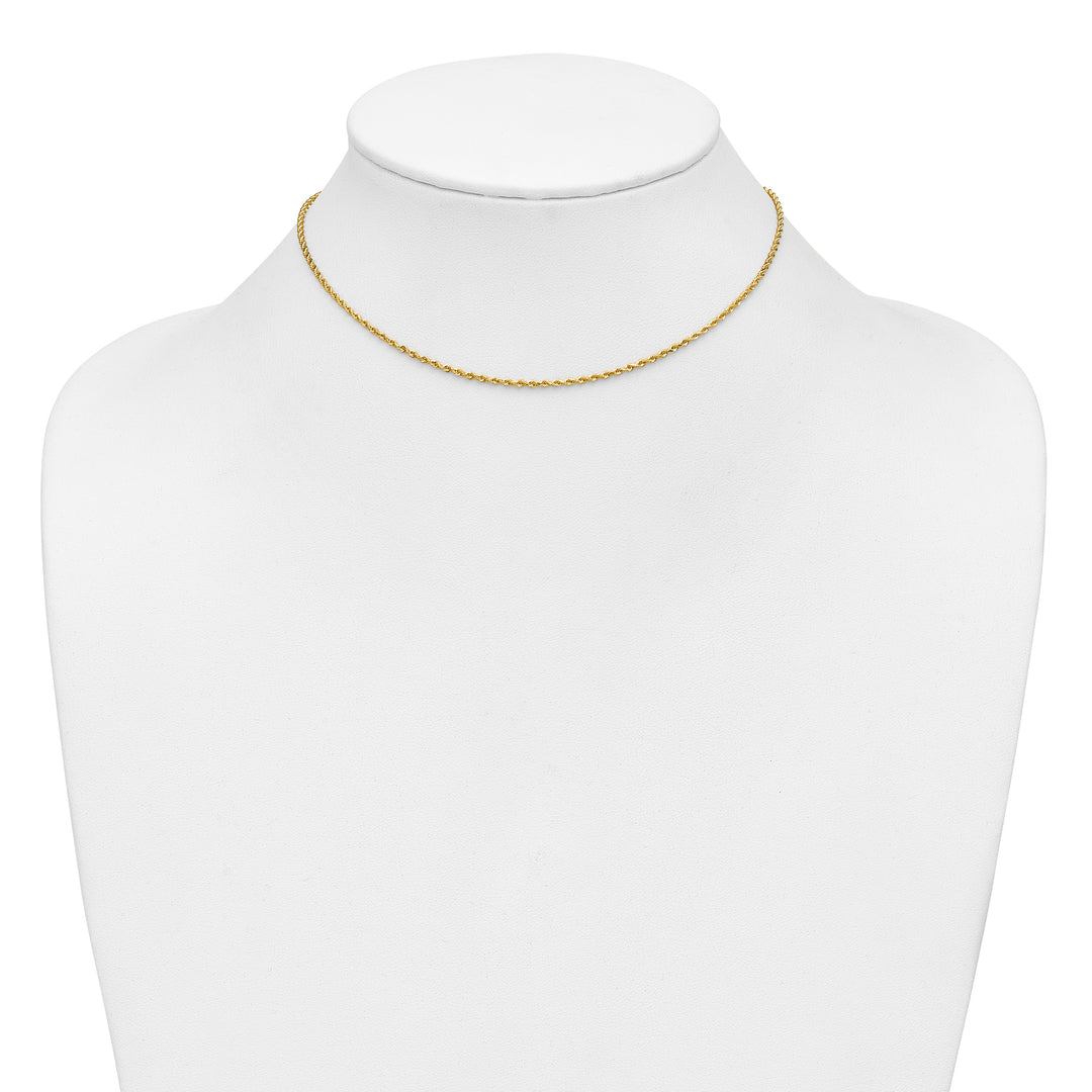 14k 1.5mm Diamond-cut Rope Chain