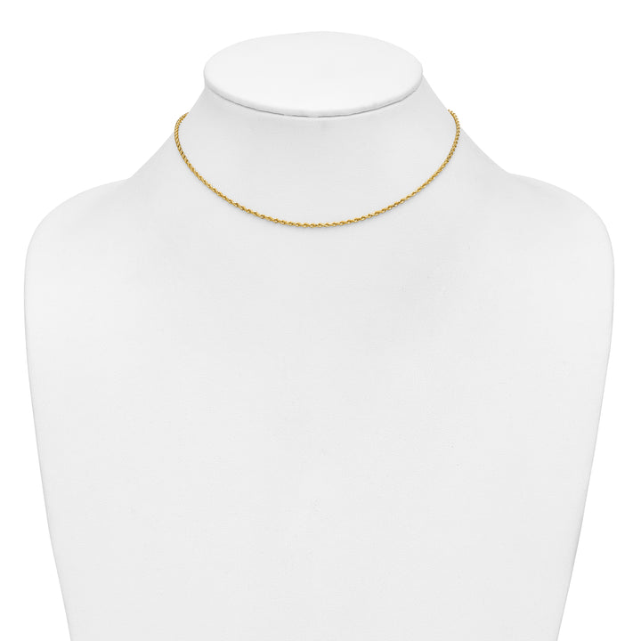 14k 1.5mm Diamond-cut Rope Chain