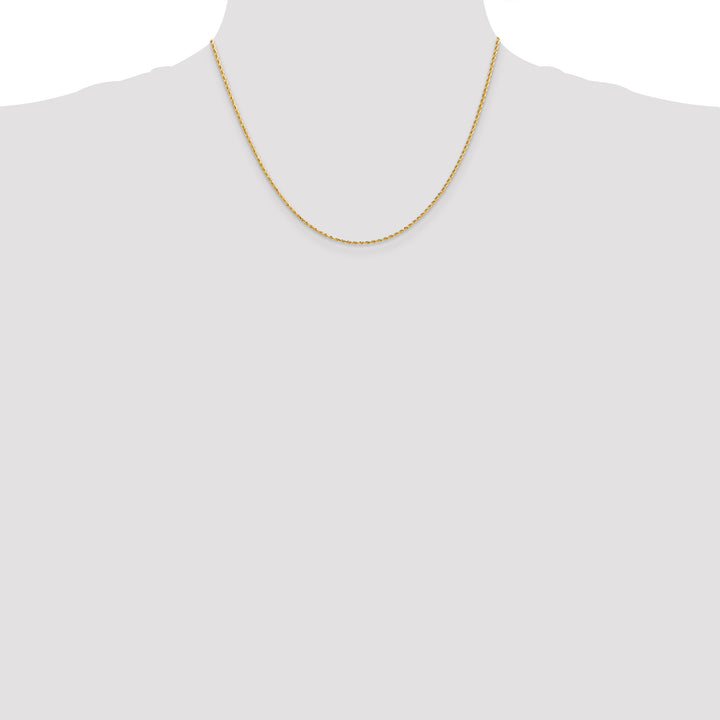 14k 1.5mm Diamond-cut Rope Chain