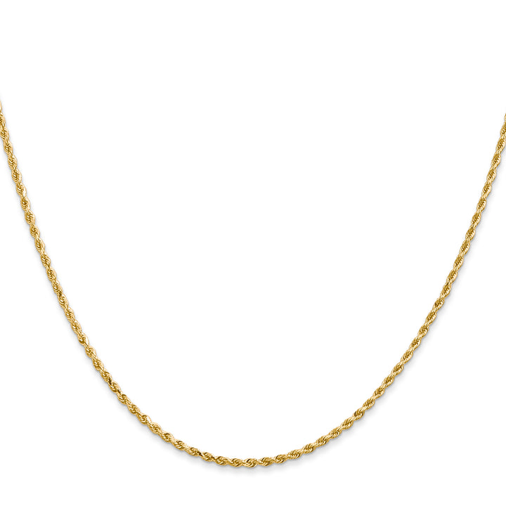 14k 1.5mm Diamond-cut Rope Chain