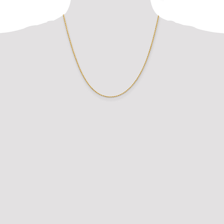 14k 1.5mm Diamond-cut Rope Chain