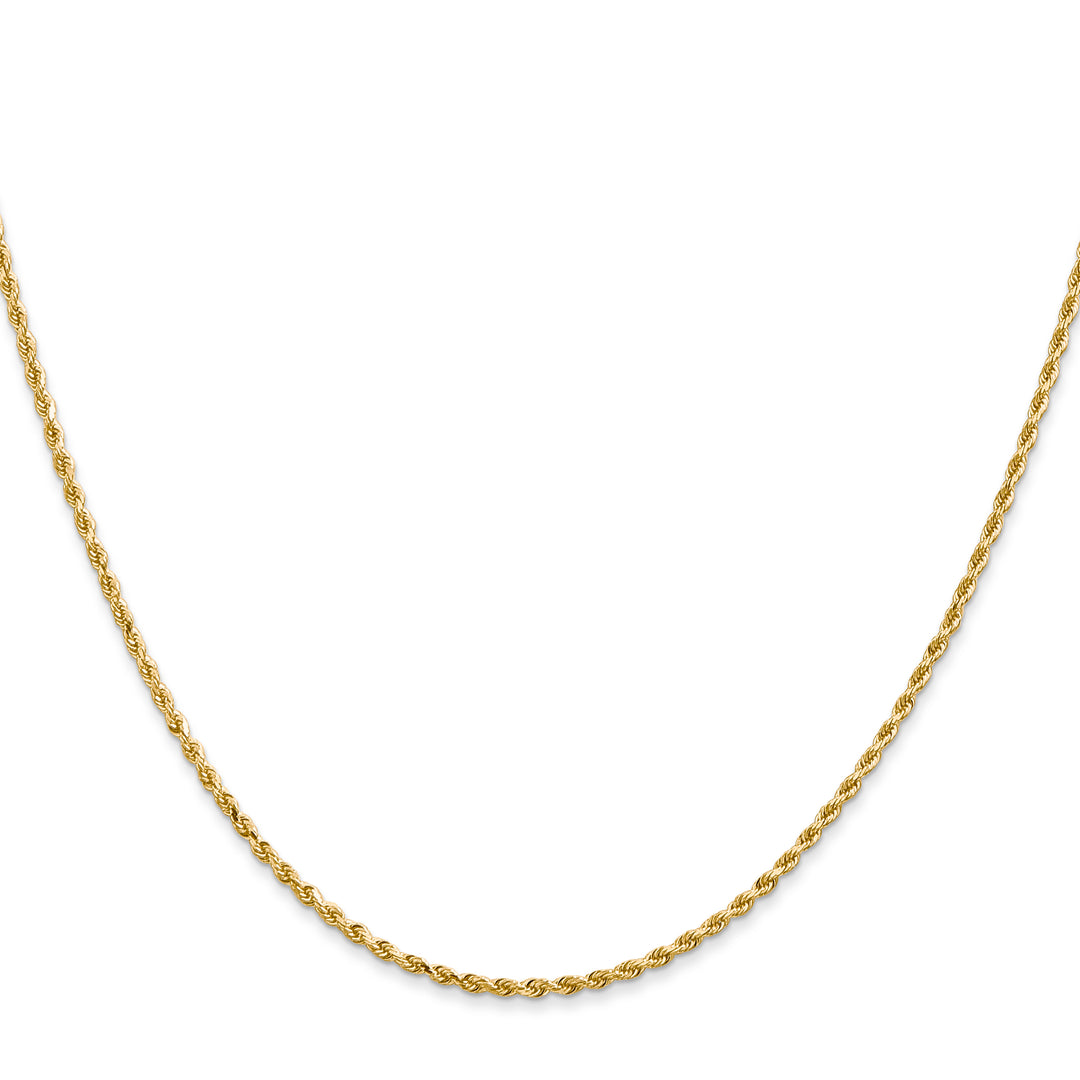 14k 1.5mm Diamond-cut Rope Chain