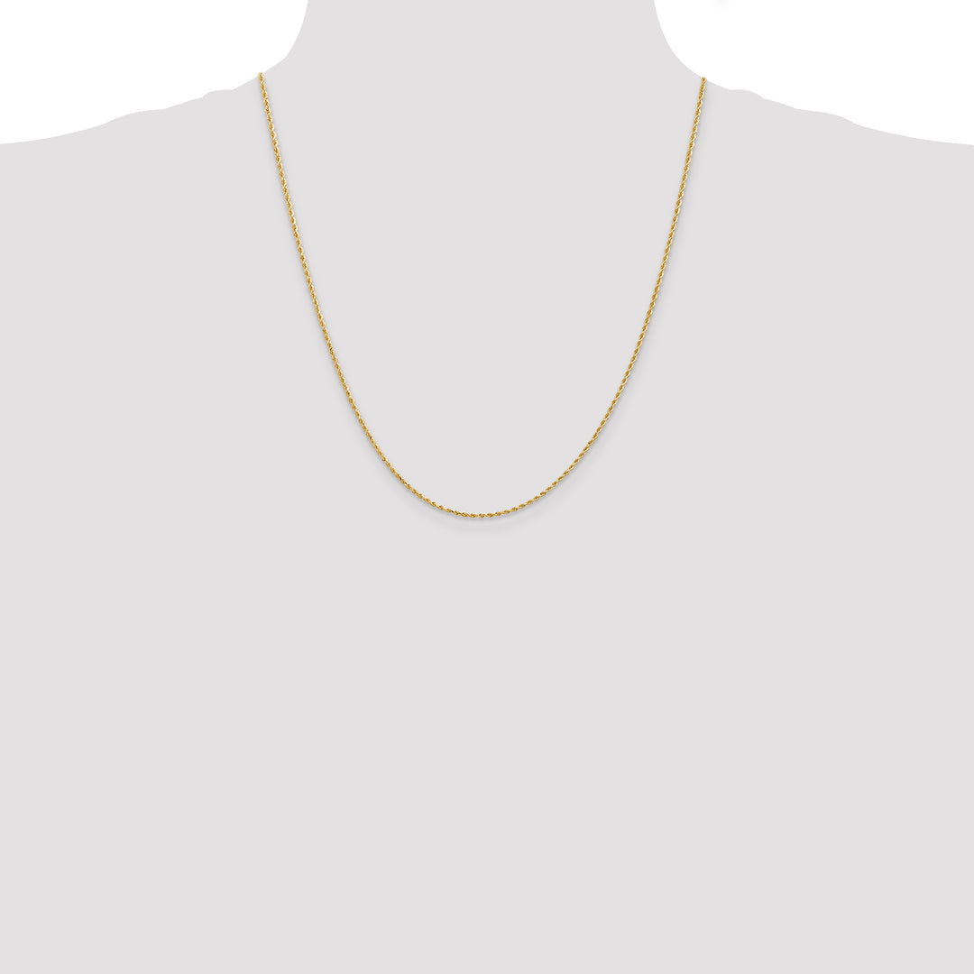 14k 1.5mm Diamond-cut Rope Chain