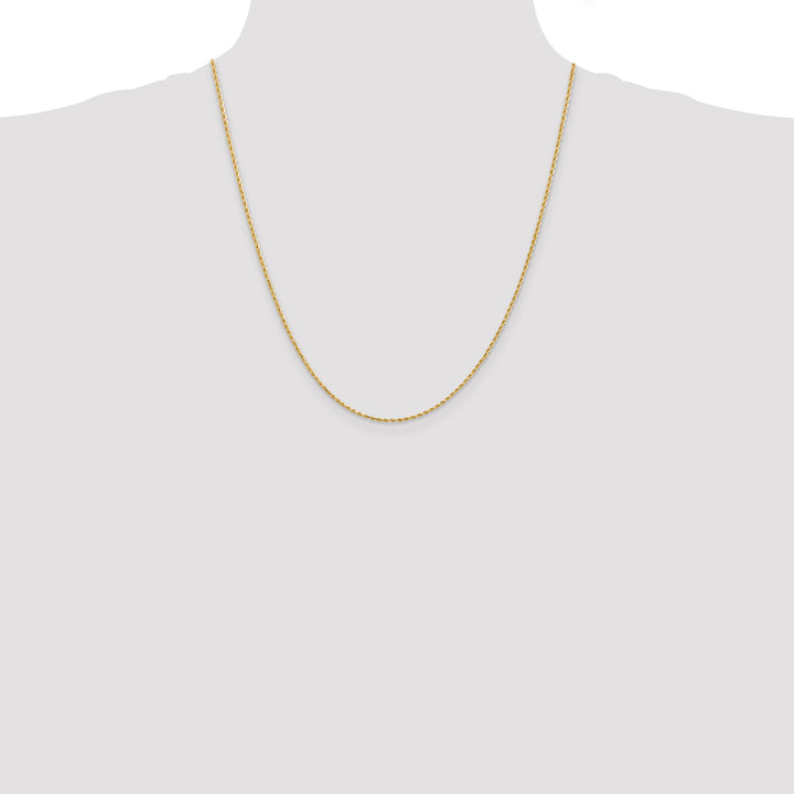 14k 1.5mm Diamond-cut Rope Chain