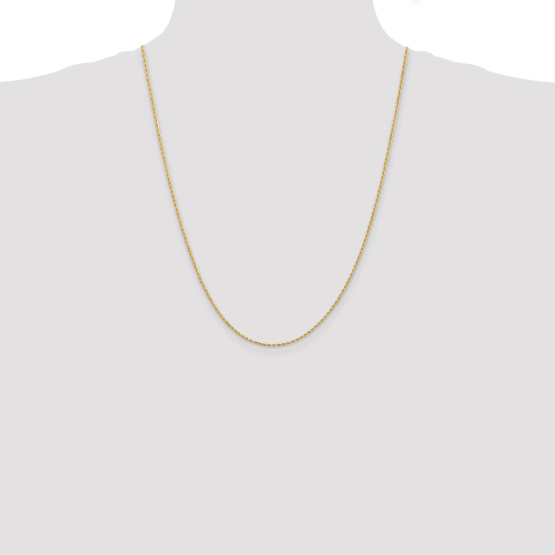 14k 1.5mm Diamond-cut Rope Chain