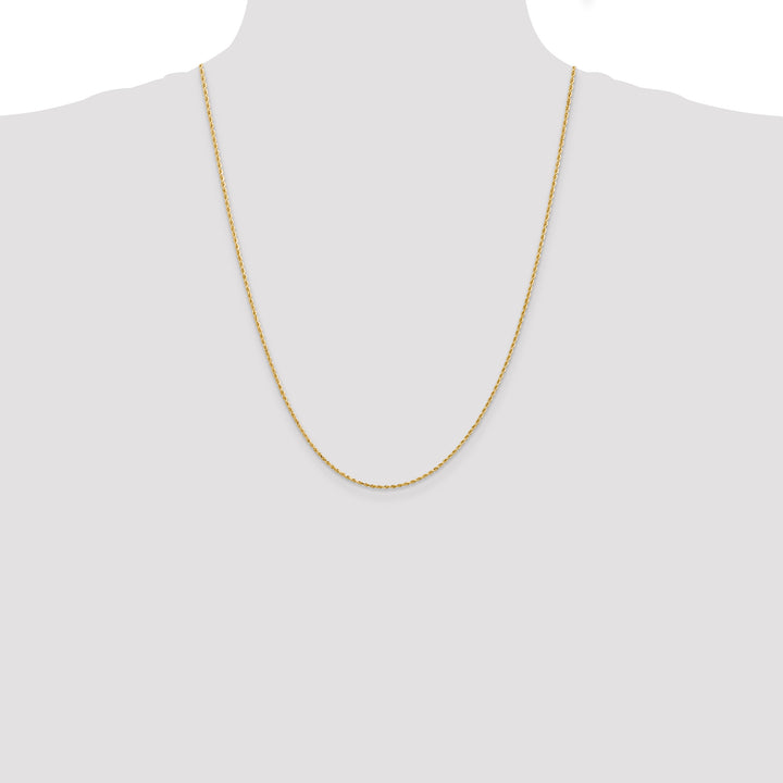 14k 1.5mm Diamond-cut Rope Chain