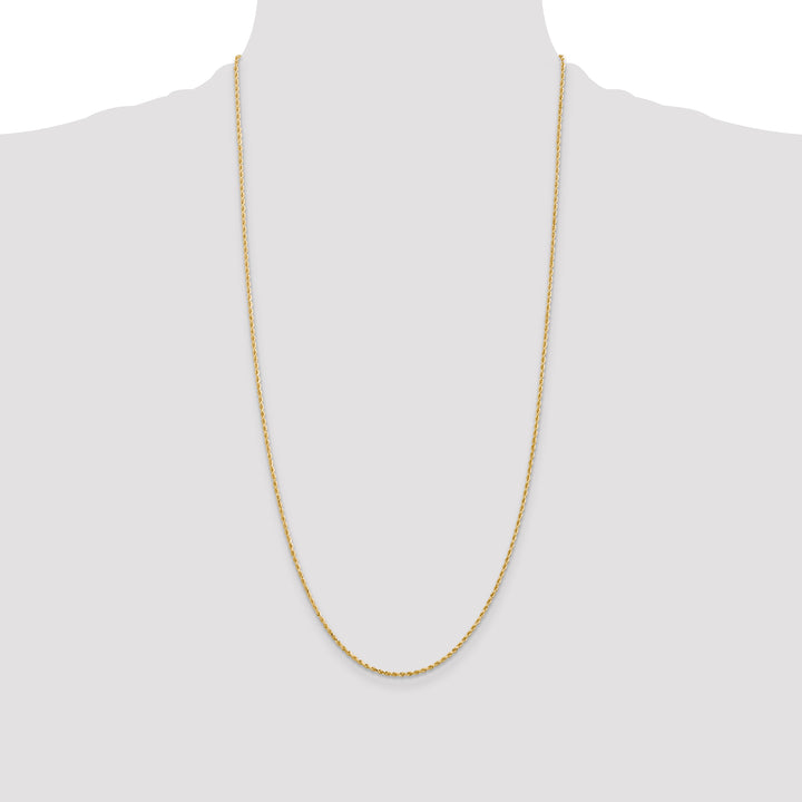 14k 1.5mm Diamond-cut Rope Chain