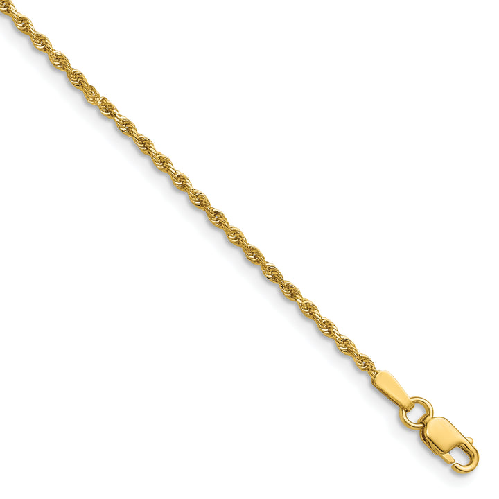 14k 1.5mm Diamond-cut Rope Chain