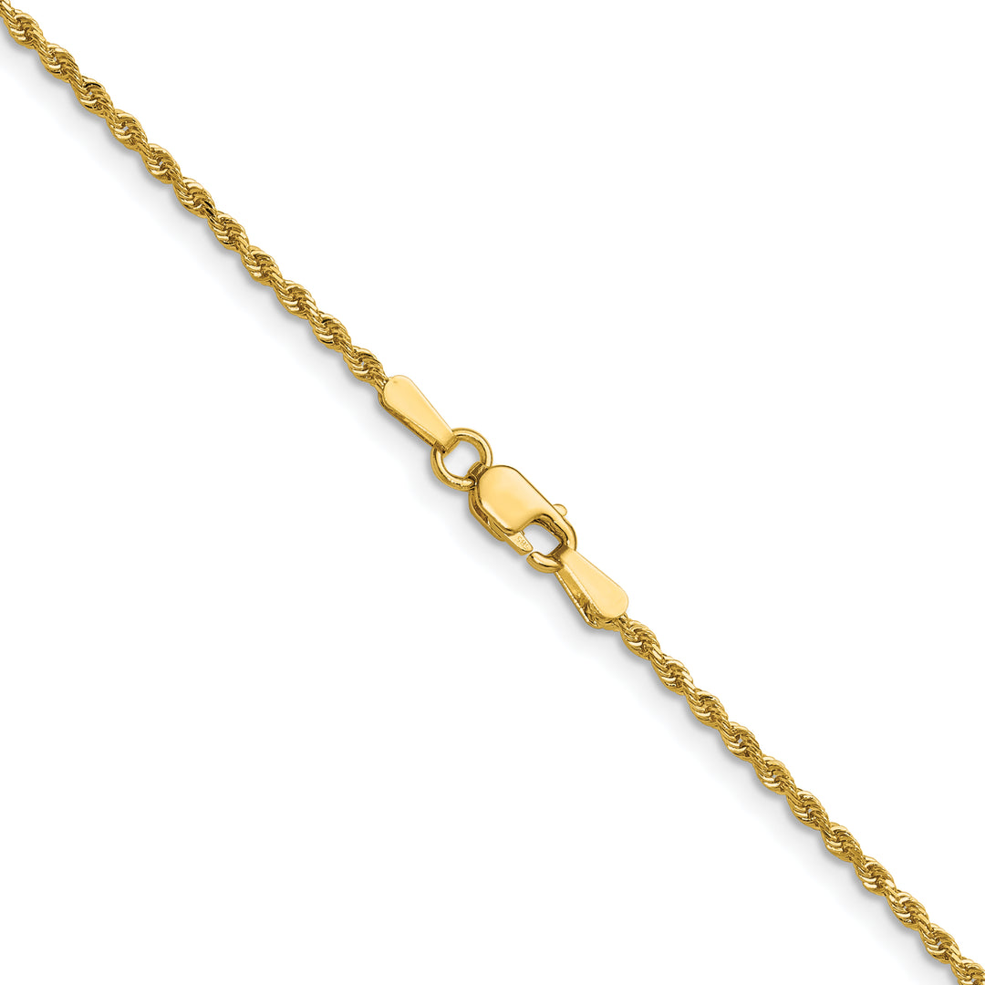 14k 1.5mm Diamond-cut Rope Chain