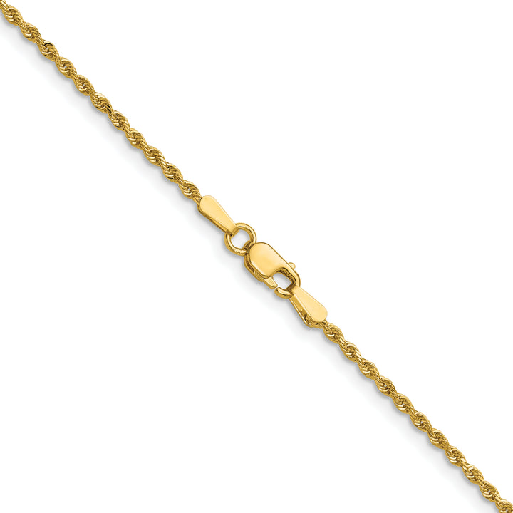14k 1.5mm Diamond-cut Rope Chain
