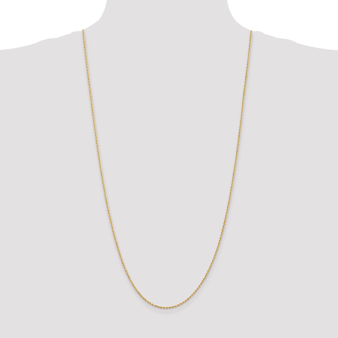 14k 1.5mm Diamond-cut Rope Chain