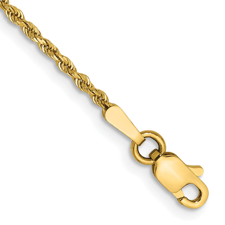 14k 1.5mm Diamond-cut Rope Chain