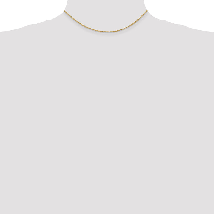 14k 1.5mm Solid Rope Chain