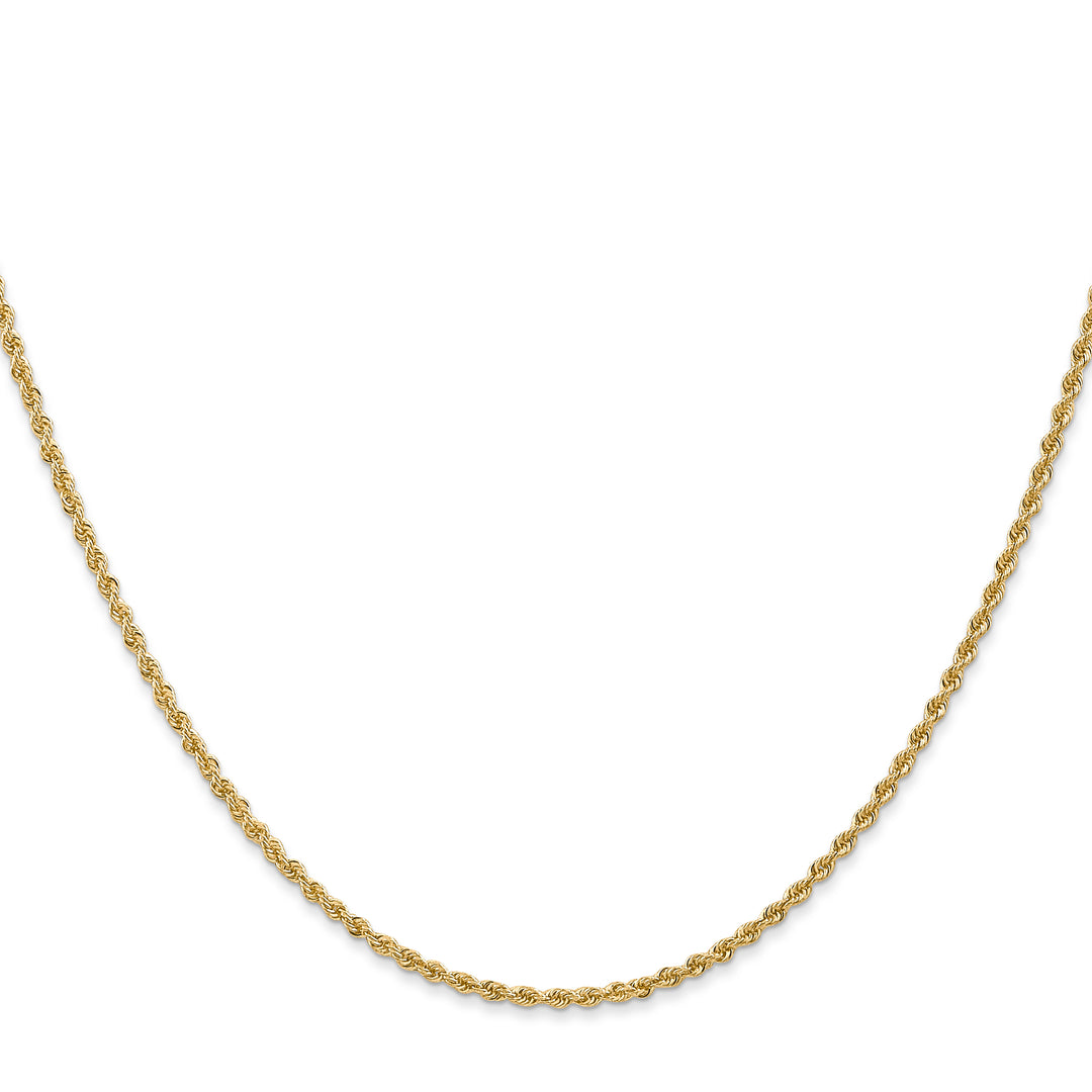 14k 1.5mm Solid Rope Chain
