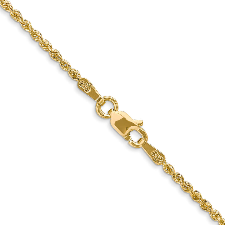 14k 1.5mm Solid Rope Chain