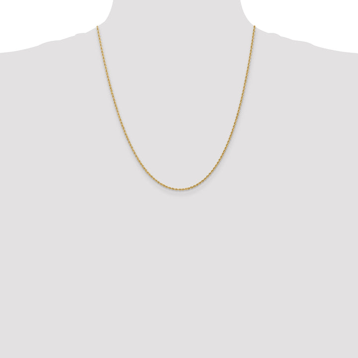 14k 1.5mm Solid Rope Chain