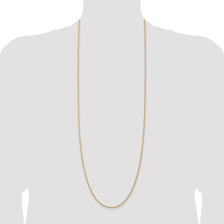 14k 1.5mm Solid Rope Chain