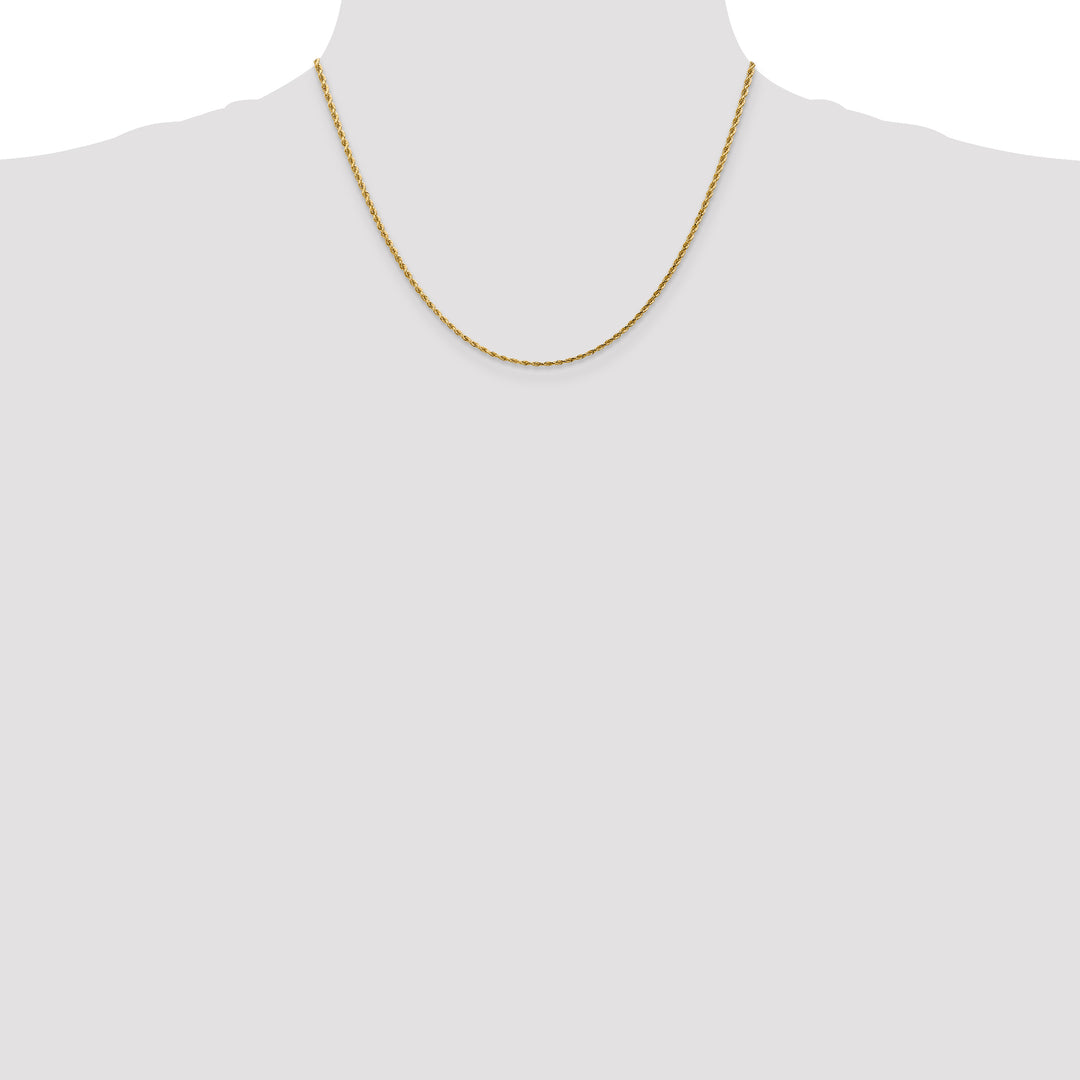 14k 1.75mm Diamond-cut Rope Chain