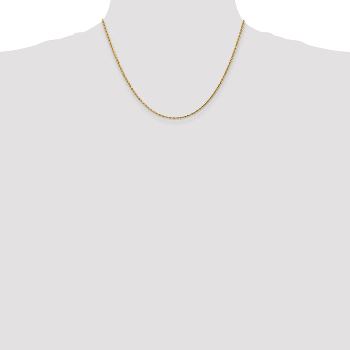 14k 1.75mm Diamond-cut Rope Chain