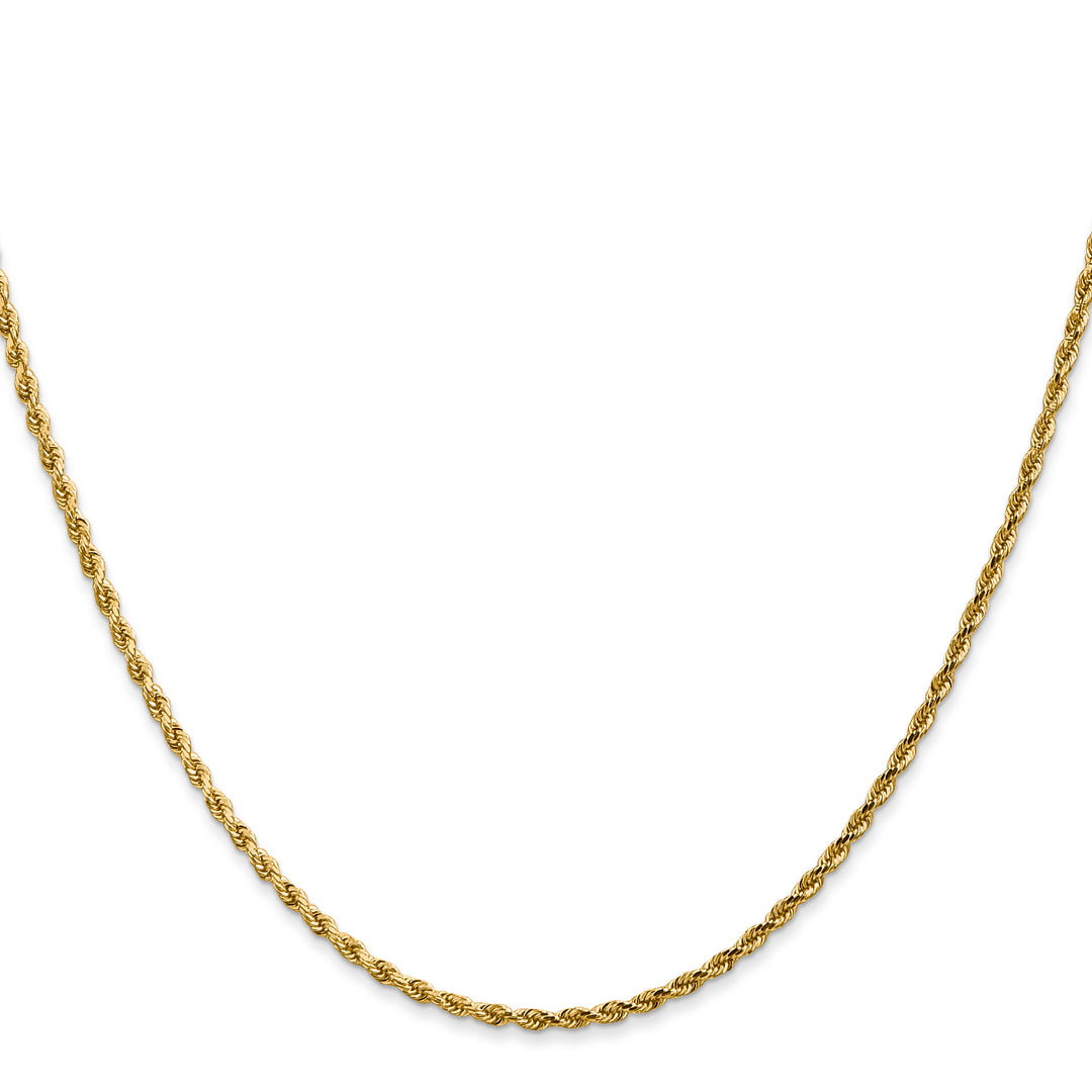 14k 1.75mm Diamond-cut Rope Chain