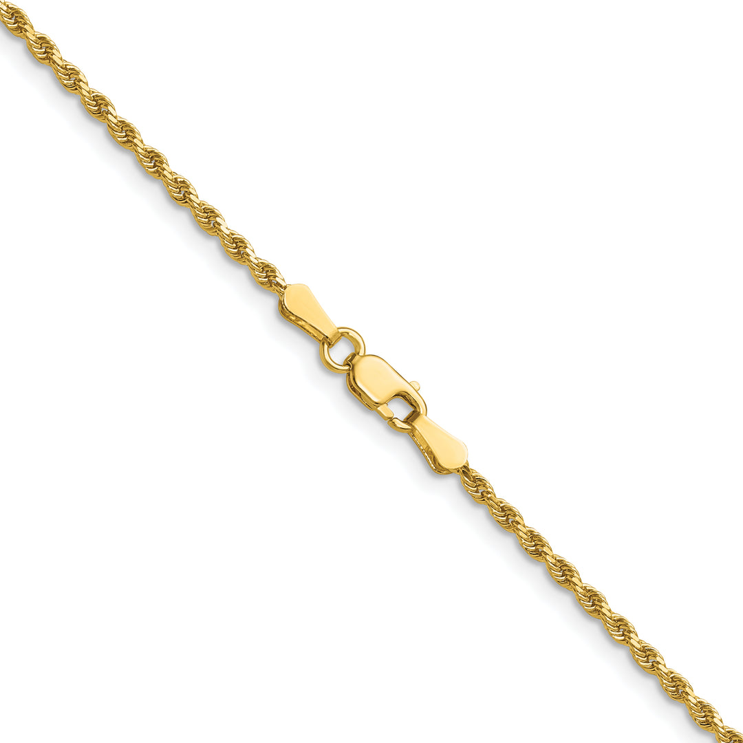 14k 1.75mm Diamond-cut Rope Chain