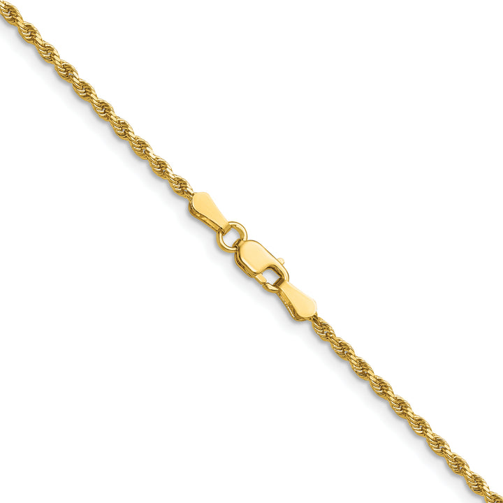 14k 1.75mm Diamond-cut Rope Chain
