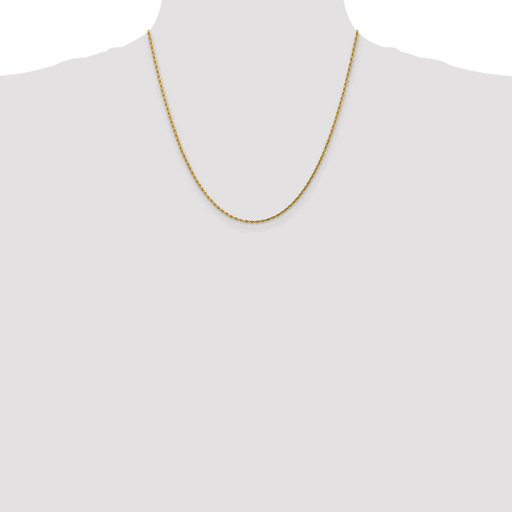 14k 1.75mm Diamond-cut Rope Chain