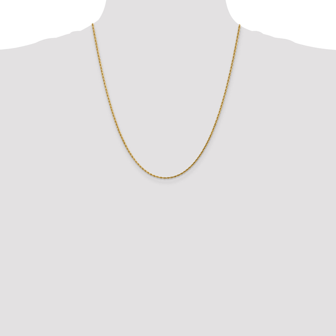 14k 1.75mm Diamond-cut Rope Chain