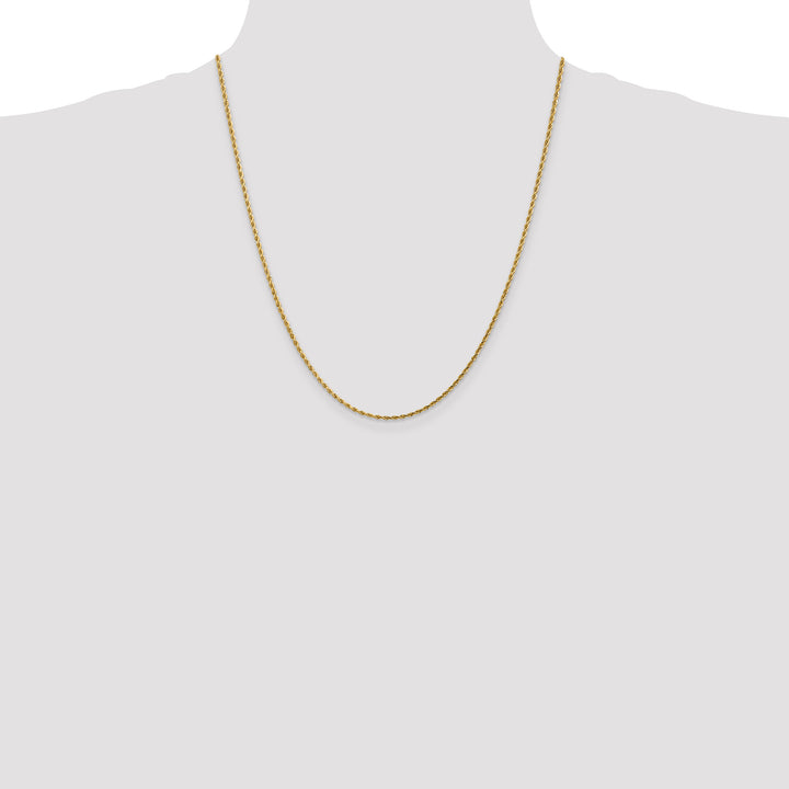 14k 1.75mm Diamond-cut Rope Chain