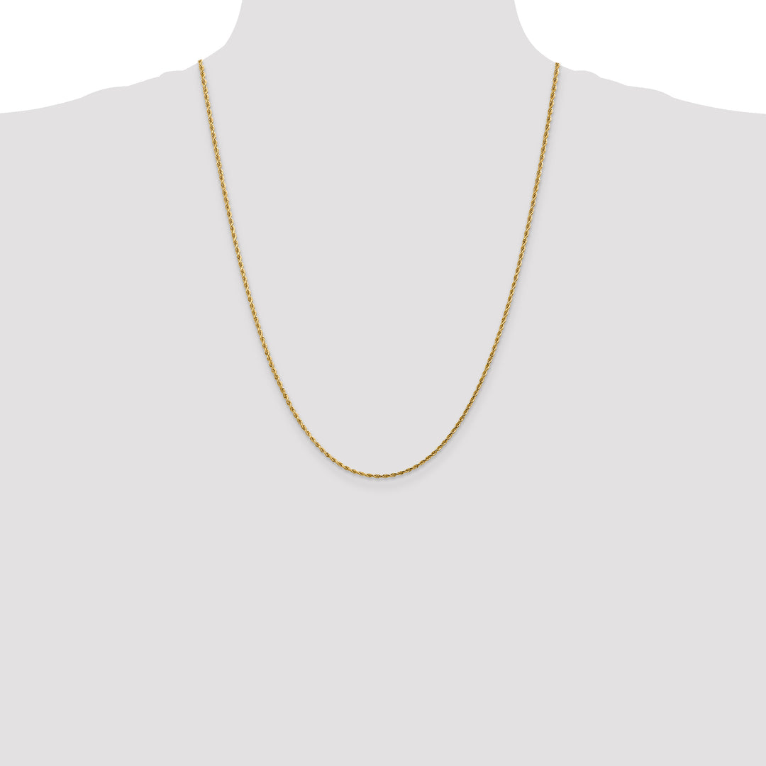 14k 1.75mm Diamond-cut Rope Chain
