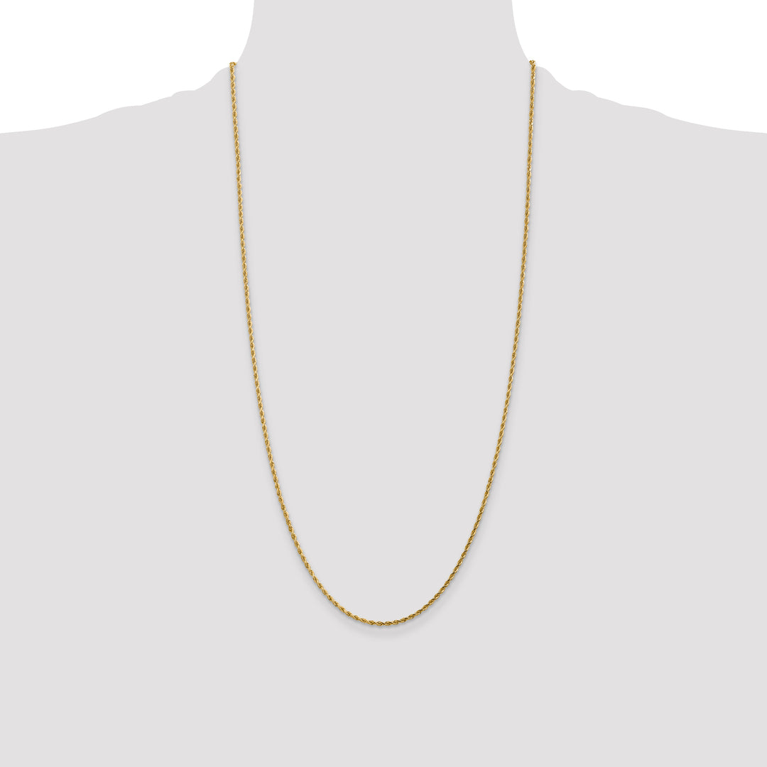 14k 1.75mm Diamond-cut Rope Chain