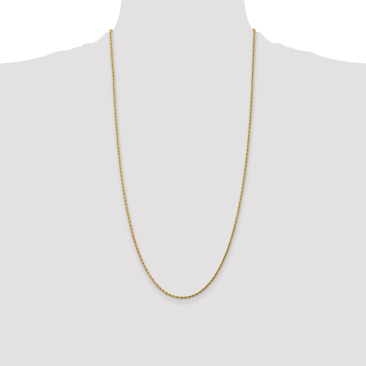 14k 1.75mm Diamond-cut Rope Chain