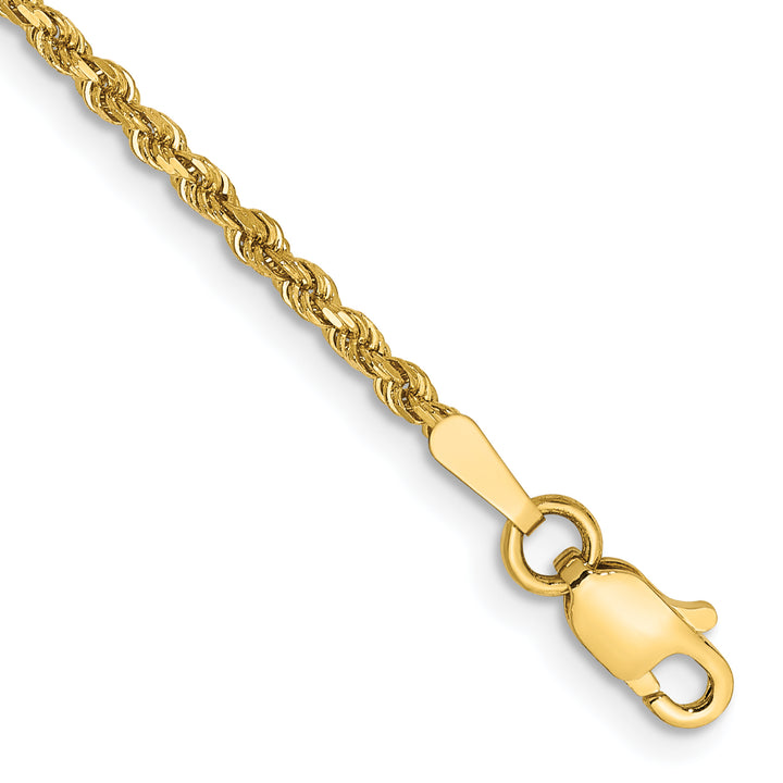 14k 1.75mm Diamond-cut Rope Chain