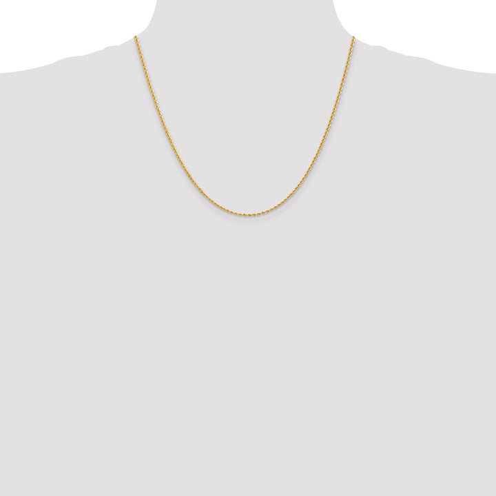 14k 2.0mm Solid Rope Chain