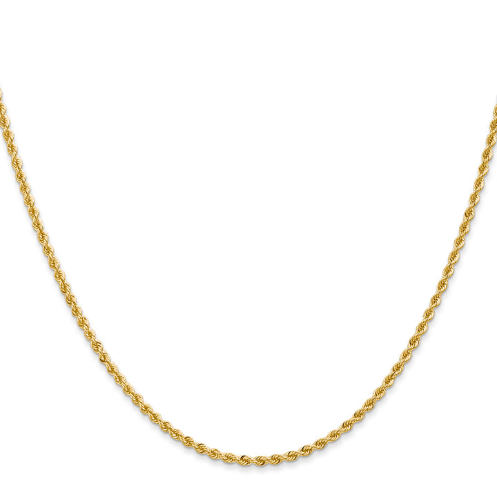 14k 2.0mm Solid Rope Chain