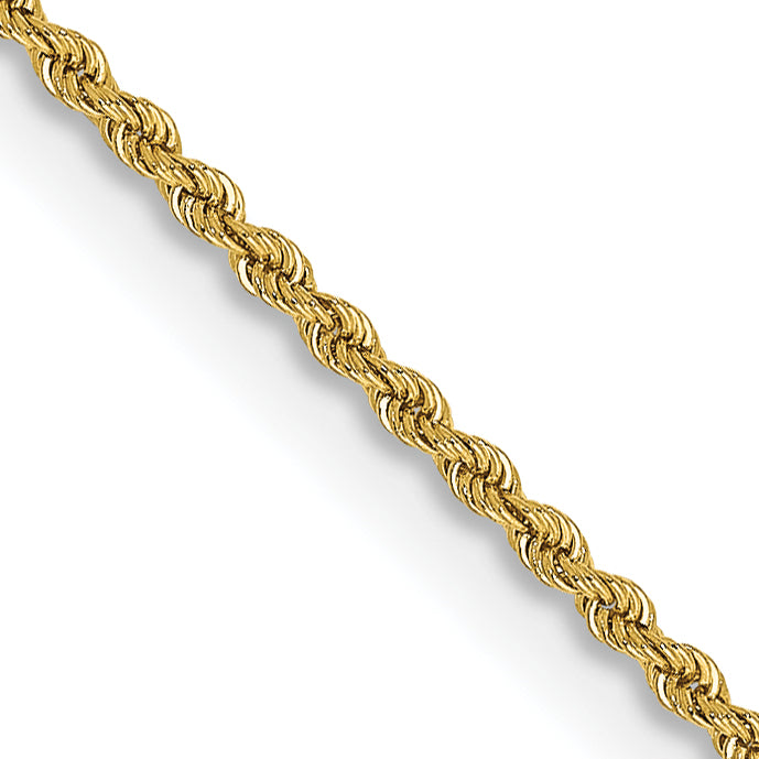 14k 2.0mm Solid Rope Chain