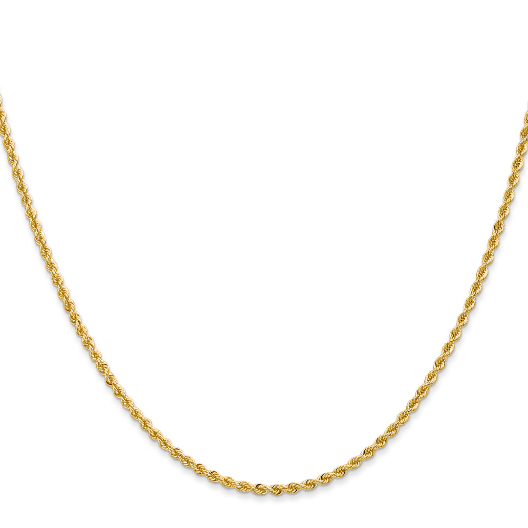 14k 2.0mm Solid Rope Chain