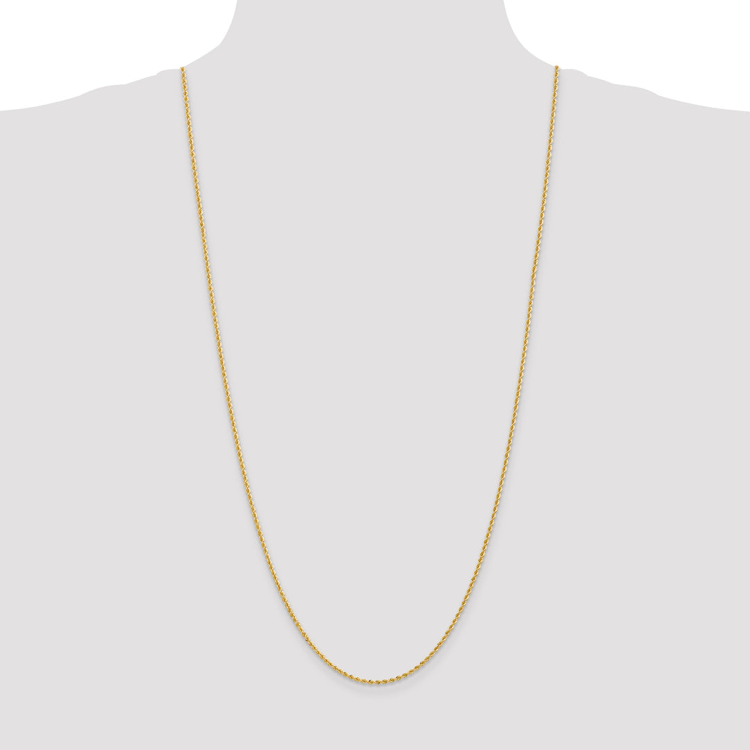 14k 2.0mm Solid Rope Chain