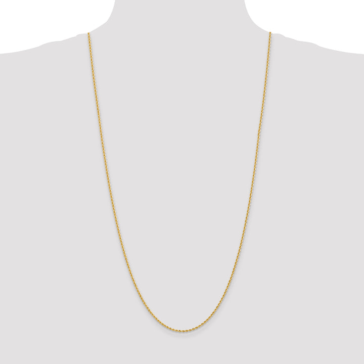 14k 2.0mm Solid Rope Chain
