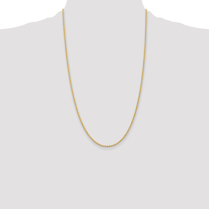 14k 2mm Regular Rope Chain