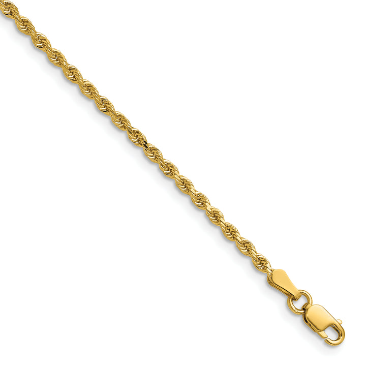 14k 2.0mm Diamond-cut Rope Chain
