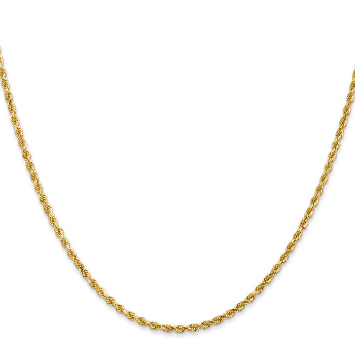 14k 2.0mm Diamond-cut Rope Chain