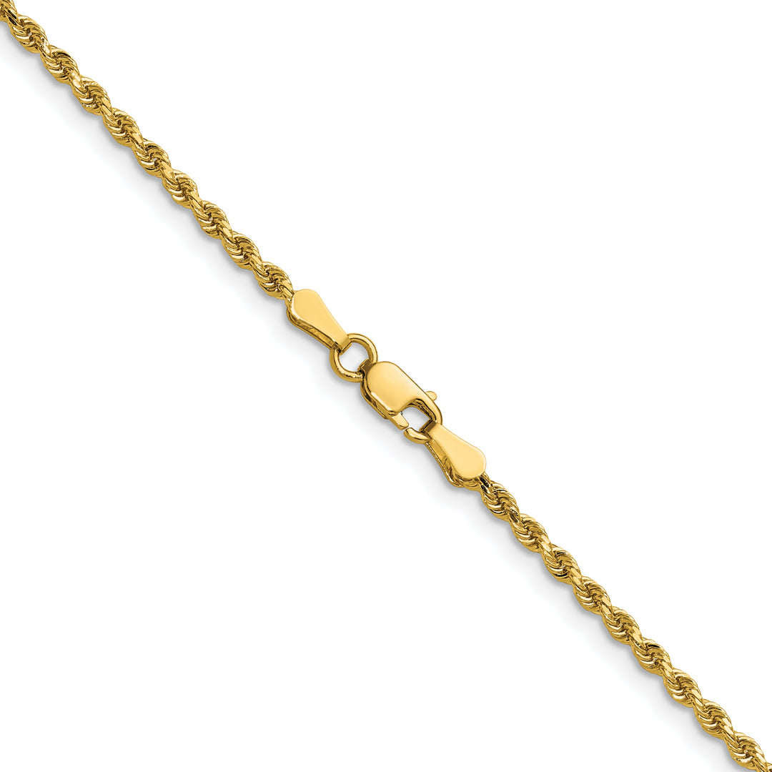 14k 2.0mm Diamond-cut Rope Chain