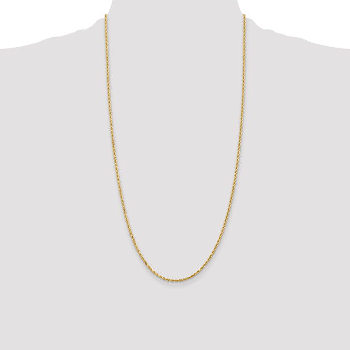 14k 2.0mm Diamond-cut Rope Chain