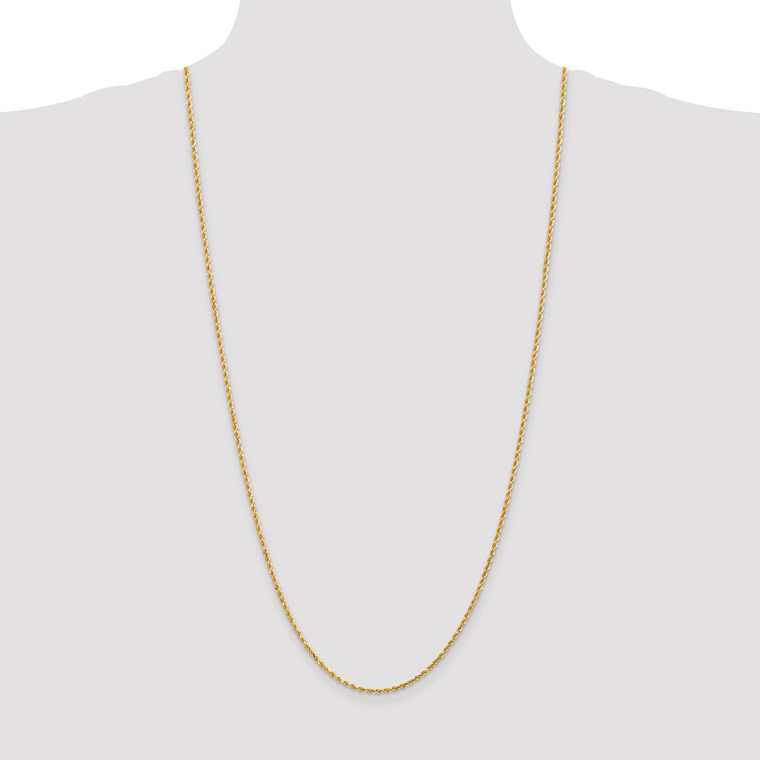 14k 2.0mm Diamond-cut Rope Chain