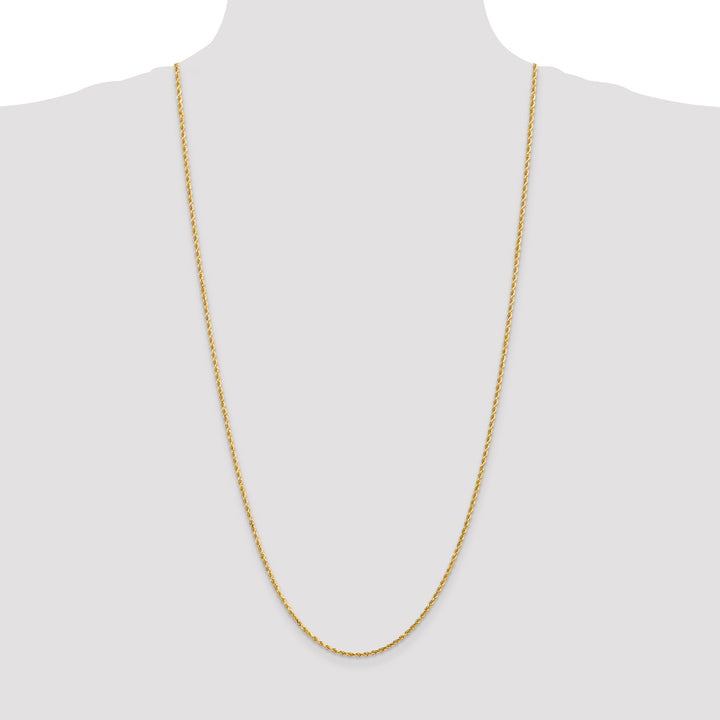 14k 2.0mm Diamond-cut Rope Chain